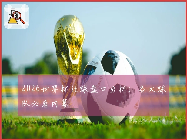 2026世界杯让球盘口分析：各大球队必看内幕